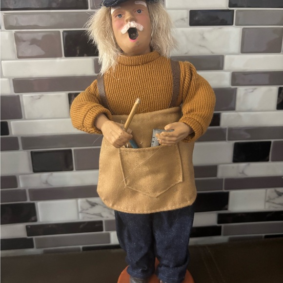 Byers Choice Carolers Five Men Women Boy Colonial Style 9-13 Inches No Marks - Picture 5 of 16